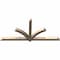 Ekena Millwork Redmond Smooth Timber Gable Bracket, Douglas Fir, 84"W x 38"H x 3 1/2"D x 3 1/2"F, 11/12 Pitch GBW084X38X0404RED00SDF - alternate 5